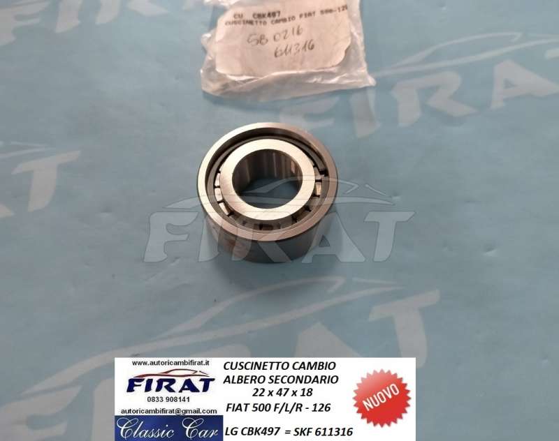 CUSCINETTO CAMBIO FIAT 500 - 126 (CBK497)